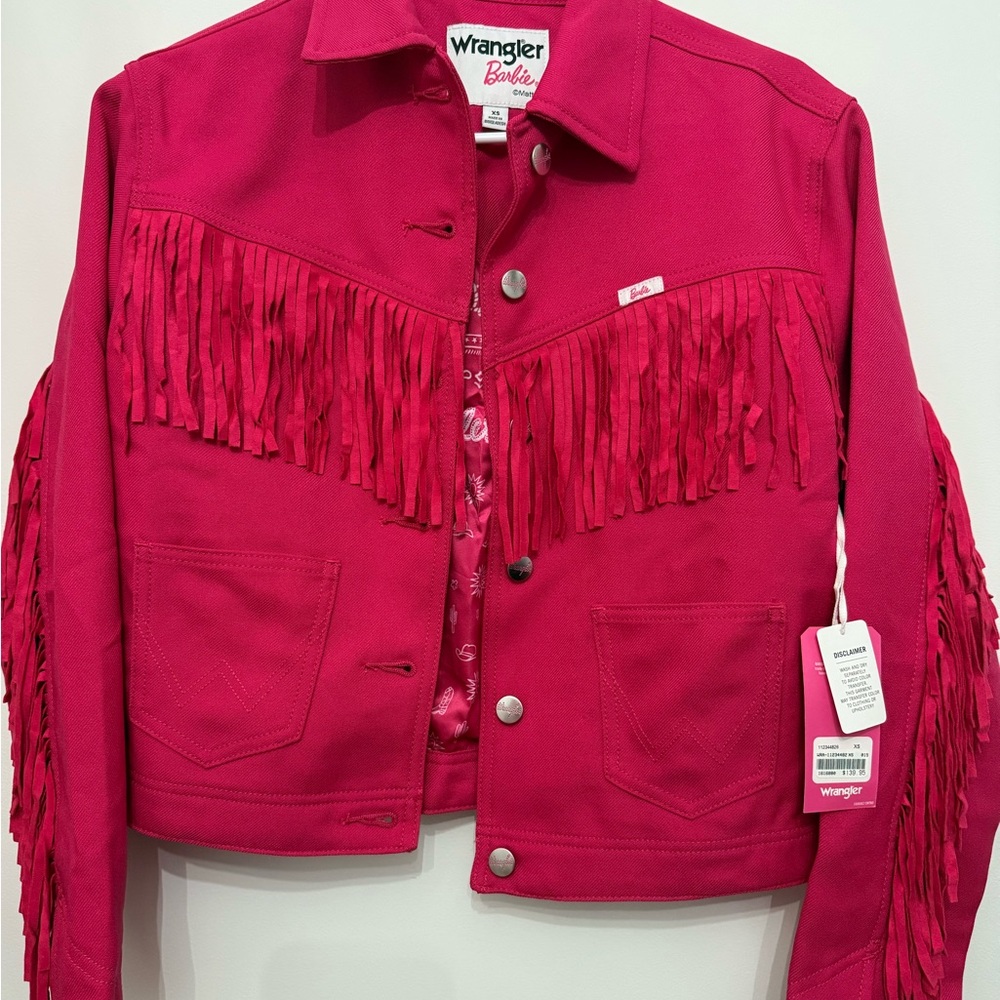 Wrangler Hot Pink Fringe Jacket